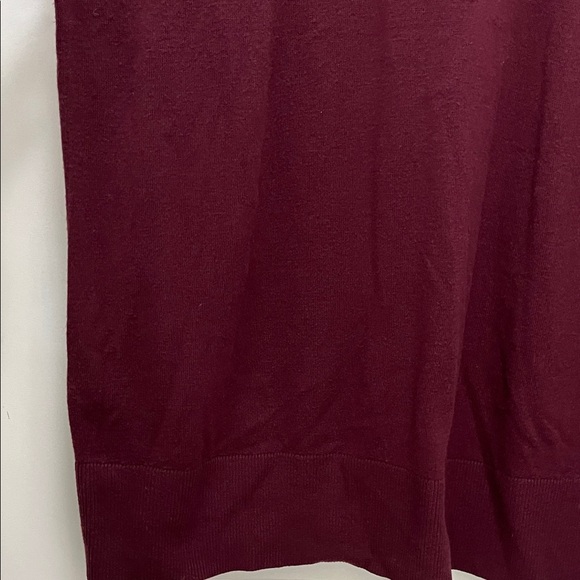 LOFT Plus Rich Burgundy Turtle Neck Sweater Dress - Size 16/18 - Picture 9 of 16